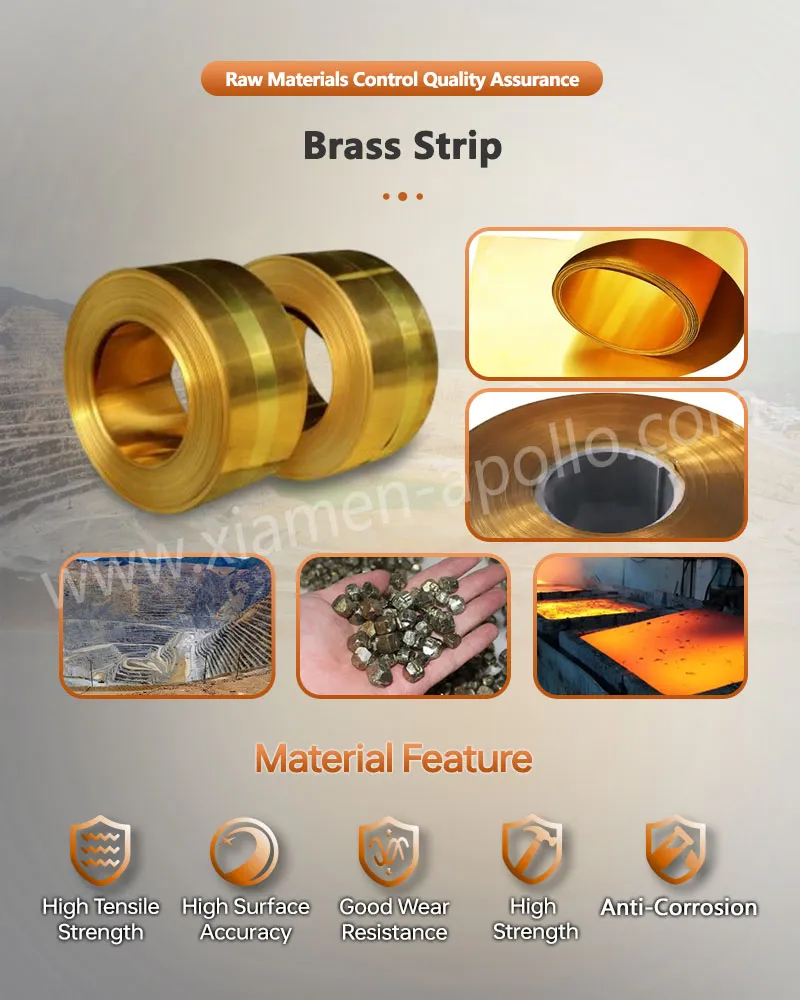 Brass Strip for Brass Sheet Metal Stamping Parts Brass Strip for Brass Sheet Metal Stamping Parts
